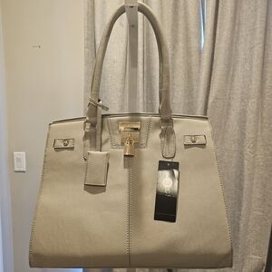 BCBGeneration Taupe Satchel Bag